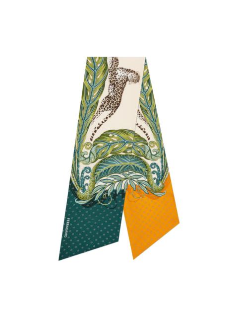 Madras-print silk bandeau