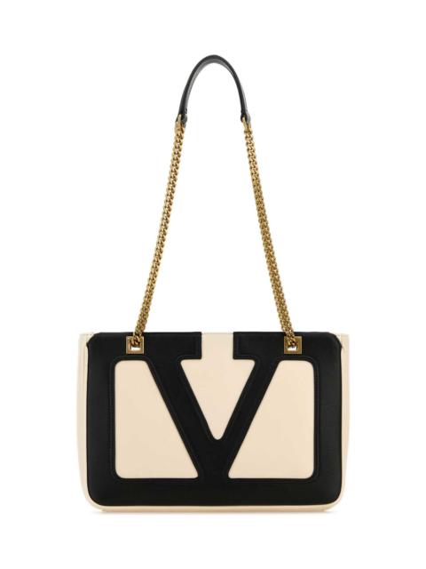 Valentino Ivory Nappa Leather Small Viva Superstar Shoulder Bag