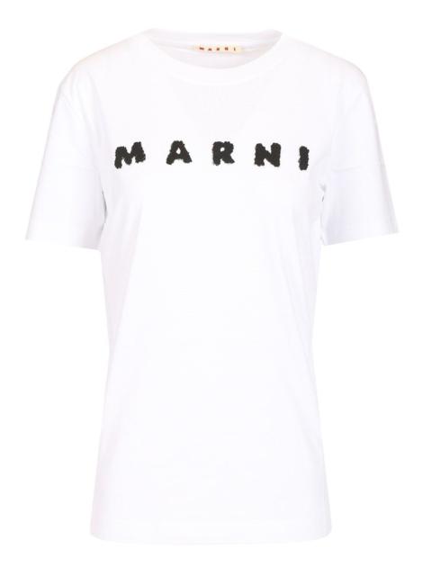 Marni Marni Women Scribbled Logo T-Shirt