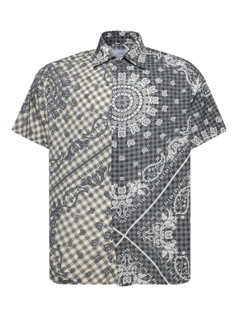 Rhude Split Gingham Bandana Button Shirt