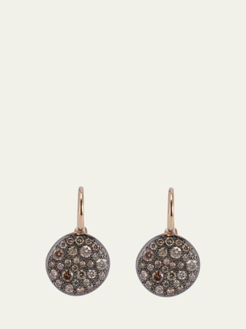 Pomellato Sabbia Brown Pave Diamond Earrings, 0.78 TCW