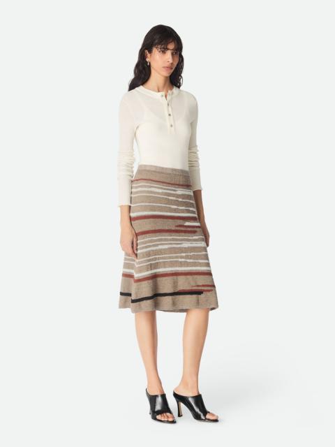 Bottega Veneta Linen And Cotton Skirt
