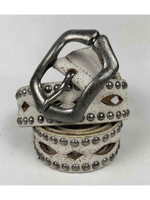 Other Designers Japanese Brand - distressed studded leather belt tc33