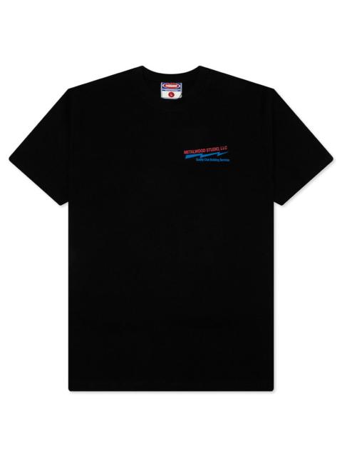 Metalwood Studio CLUB BUILDING T-SHIRT - BLACK