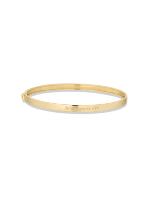 STONE AND STRAND Je Ne Regrette Gold Bangle