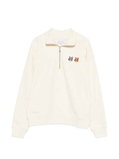 Maison Kitsuné Maison Kitsuné Zip Fox-motif Sweatshirt