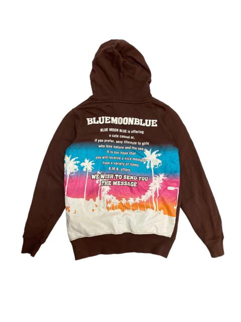 Vintage BlueMoonBlue Rainbow Island Hoodie