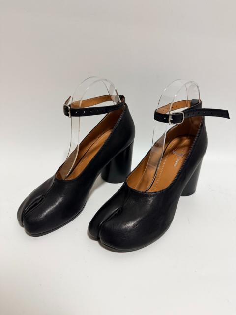 Maison Margiela Maison Margiela Black Tabi Split-Toe 8cm Heel Lambskin Shoes