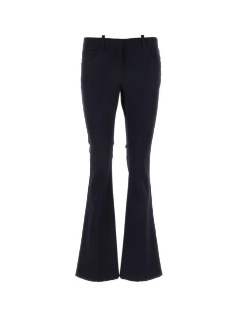 Off-White Off White Women Midnight Blue Wool Pant
