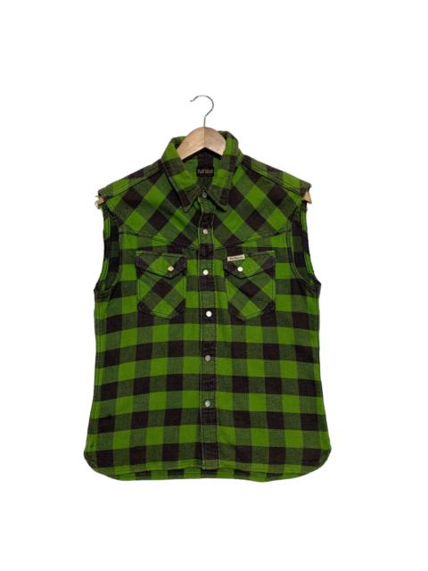 Other Designers The Flat Head Tartan Flannel Vest