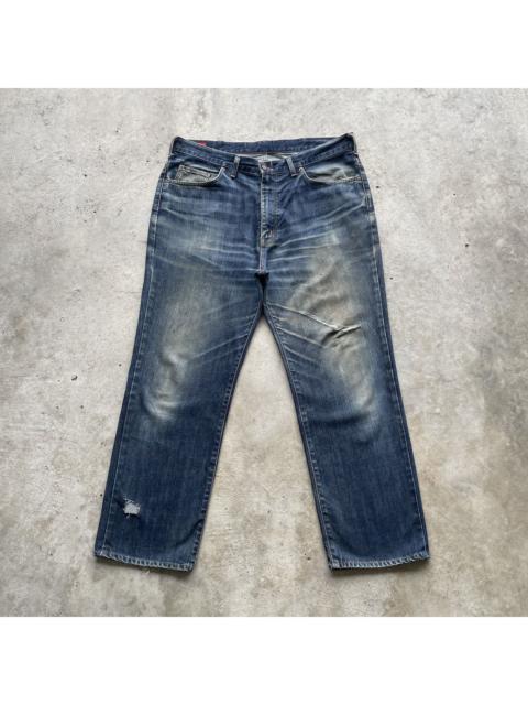 Other Designers W38💥 Vintage Edwin Rusty Jeans Faded Denim Distressed Pants