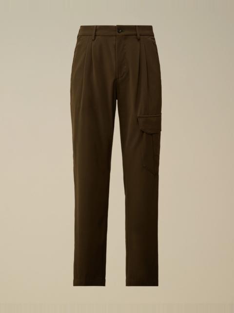 C.P. Company Wool Gabardine Loose Cargo Pants