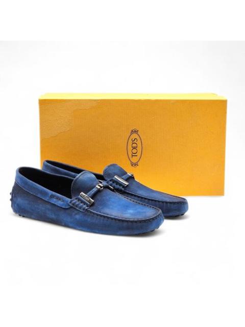 Tod's Tod's Gommino Driving Suede Men's Loafers Blue UK 7 US 8.5 - NWB $695