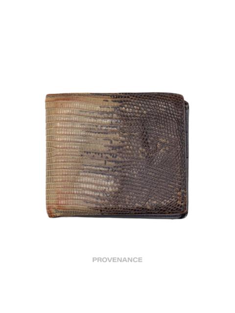 Burberry Burberry 8CC Bifold Wallet - Iguana Lizard Leather