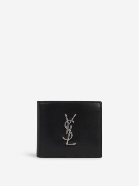 SAINT LAURENT LOGO LEATHER WALLET