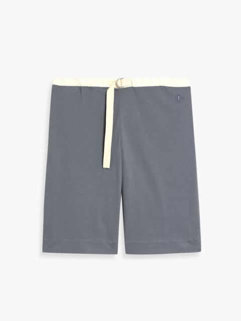 Jil Sander Embroidered cotton-jersey shorts