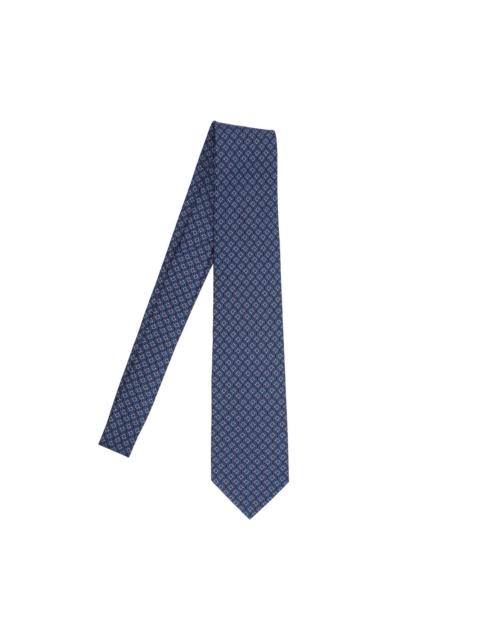 FERRAGAMO Ferragamo Men Tetris Print Silk Tie