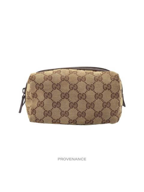 Gucci Zip Pouch - GG Canvas Brown