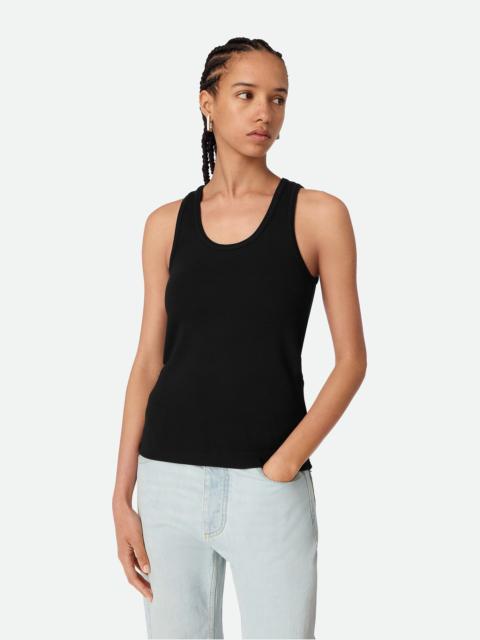 Bottega Veneta stretch rib cotton tank top