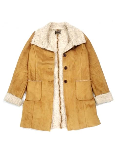 Other Designers Ciaopanic - RARE! CIAOPANIC BROWN TAN SHEARLING LONG COAT