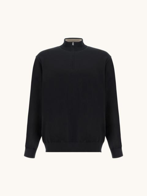 Paul & Shark PIUMA COTTON HALF-ZIP SWEATER