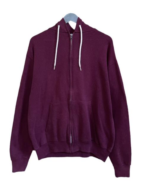 Other Designers Vintage Hanes Activewear Plain Zipped Hoodie