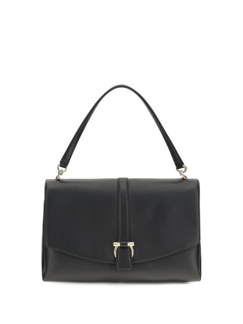 FERRAGAMO Ferragamo Large Mia Shoulder Bag Nero
