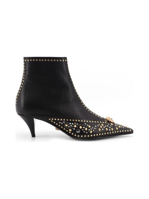 VERSACE Leather Ankle Boots