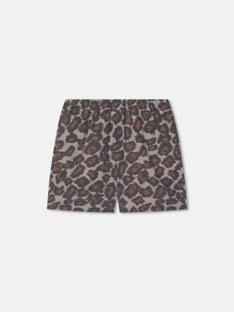 Nanushka Printed Tailored Cotton Voile Shorts
