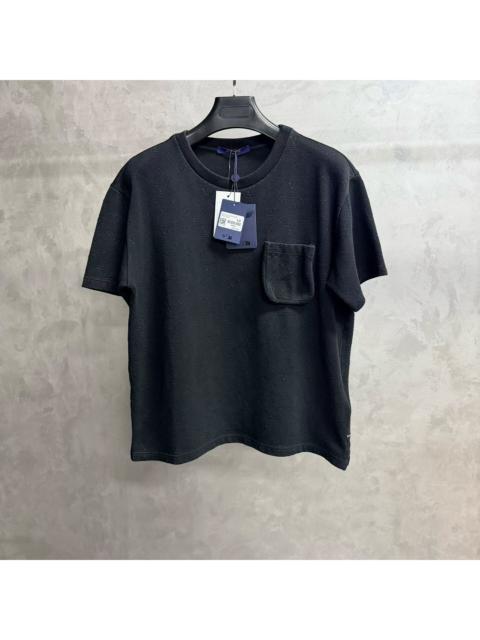Louis Vuitton Louis Vuitton Black Monogram Jacquard Short-Sleeve T-Shirt with 3D Pocket