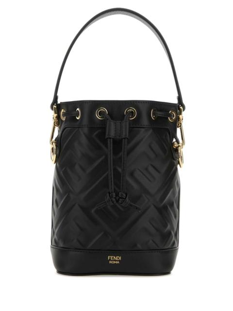 FENDI Fendi Women Black Leather Mon Tresor Bucket Bag