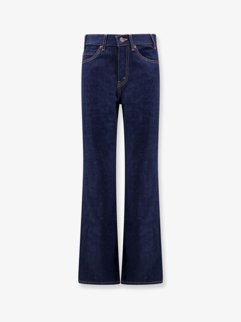 Celine Cotton Jeans With Back Leather Patch
