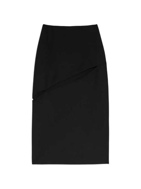 Jil Sander Jil Sander Women Midi Skirt With Cut-Out Detail