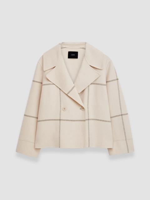 JOSEPH Double Face Tartan Rollet Jacket