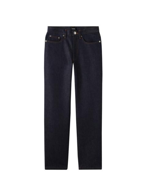 A.P.C. [APC] JEAN MARTIN F Women's Wide Straight Elastic Minimalist Original Color Pants