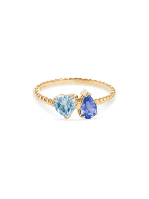 STONE AND STRAND Just the Two of Us Le Bleu Ring