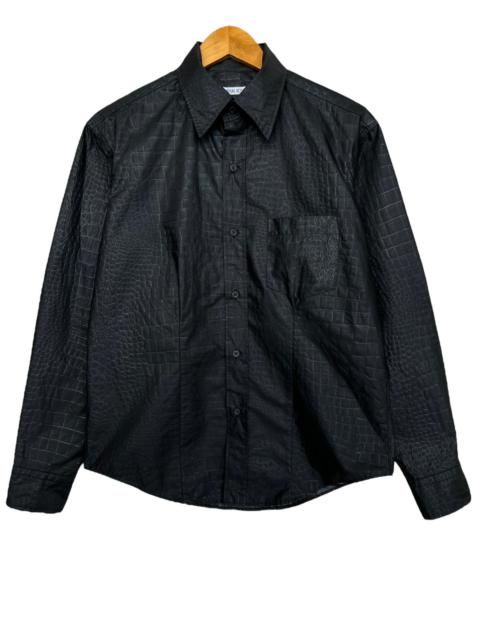 Other Designers Designer - Yoshiyuki Konishi Crocodile Black Button Up shirt