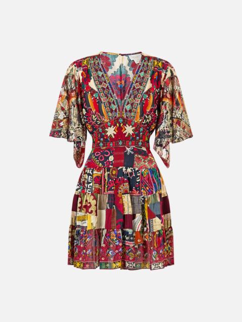 CAMILLA TIERED SKIRT MINI DRESS