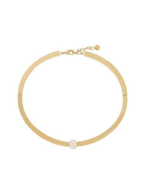 Chloé Darcey Inset Swarovski Pearl Chunky Torque Necklace