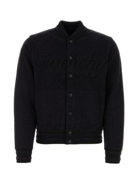 Givenchy Givenchy Men Black Nylon Blend Bomber Jacket