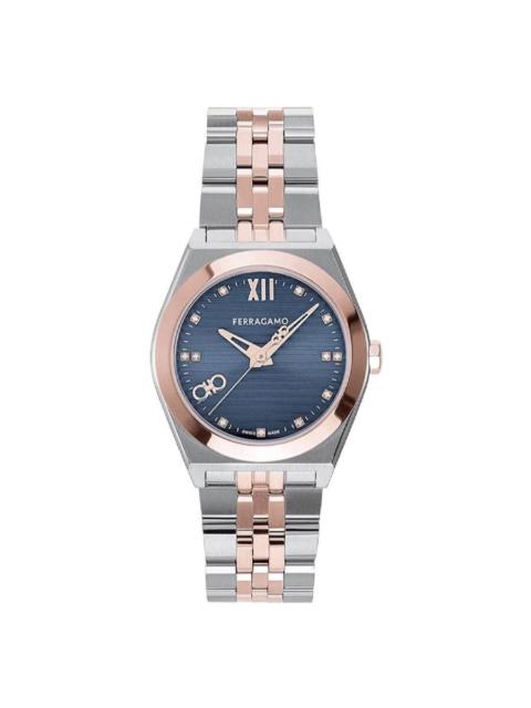 FERRAGAMO Ferragamo Vega New Quartz Diamond Blue Dial Ladies Watch SFKJ00824