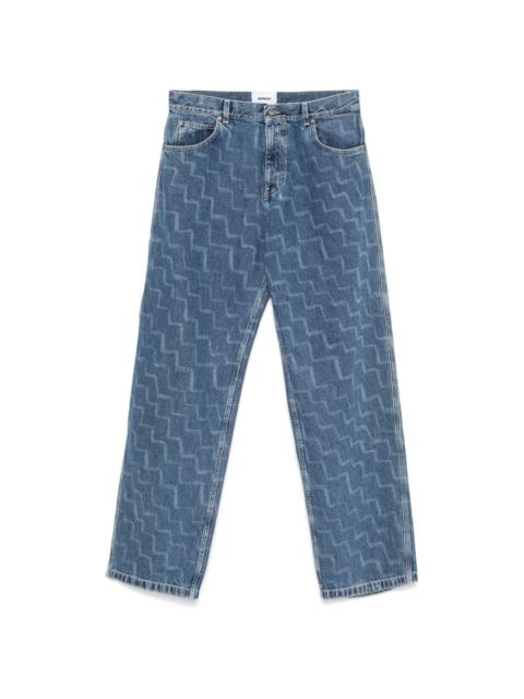 本当に信頼出来る店 zigzag-print BONSAI jeans REVERSIBLE | 絵画/タペストリー