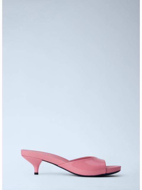 Prada Prada Women Patent Leather Kitten Heel Mules