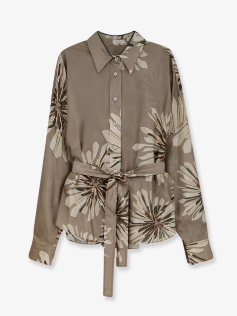 Brunello Cucinelli Brunello Cucinelli Silk Shirt With Belt