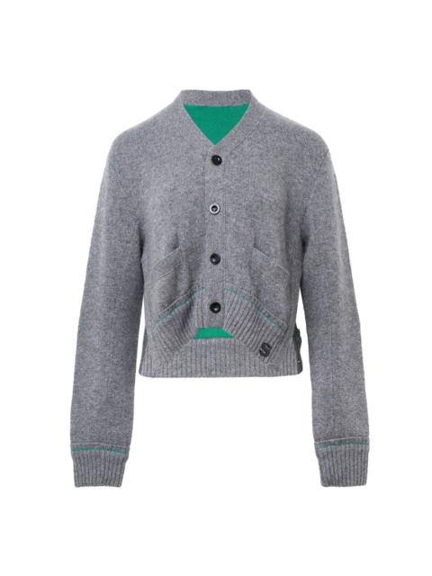 sacai S Cashmere Knit Cardigan