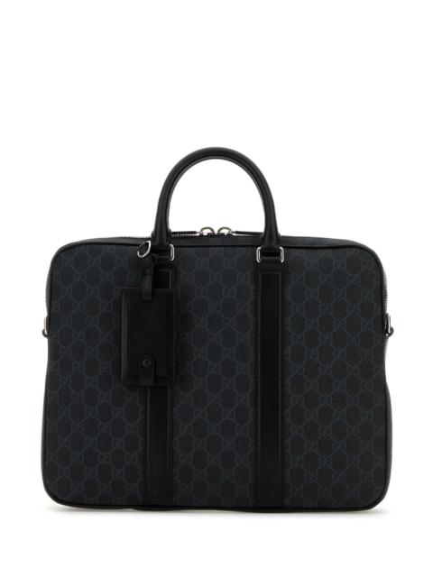 GUCCI Gucci Men Gg Supreme Fabric Briefcase