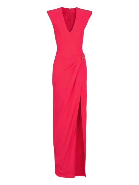 Balmain Balmain Chain-embellished Crepe Dress