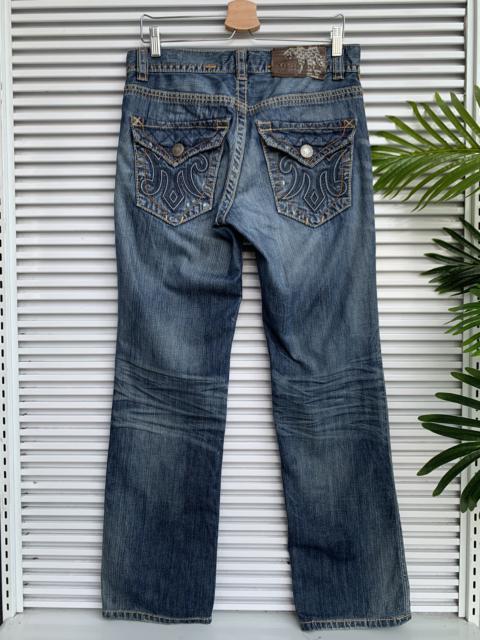 Other Designers Vintage - Mek Denim USA Chrome Dagger Hearts Denim Pant