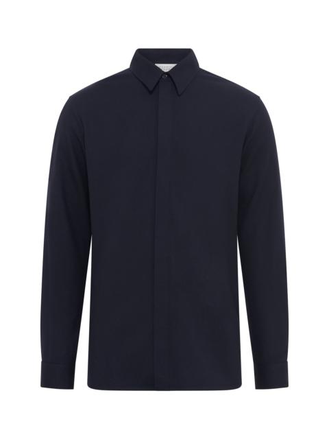 GABRIELA HEARST Nicolas Shirt in Dark Navy Virgin Wool