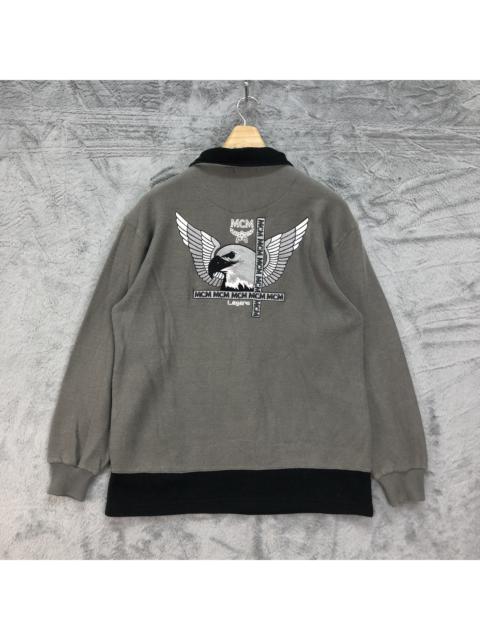 Other Designers Vintage - MCM Eagle Embroidery Back Big Logo Sweatshirts #4577-159